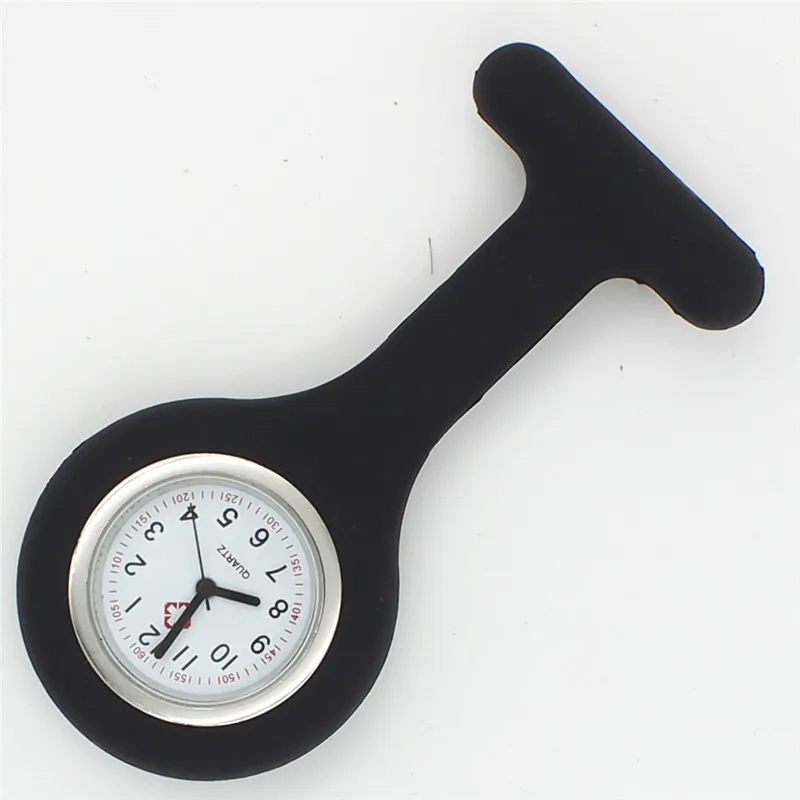 silicone nurse watch fob pocket quartz medical watch dots doctor nursing lapel  gift hospital health brooch watch wholesale