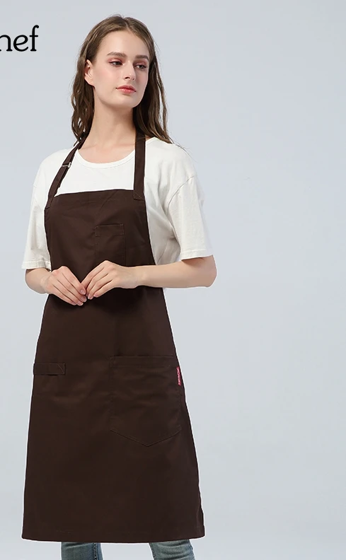 Фартук с логотипом на заказ Комбинезоны для кухни чая кофейни защиты от