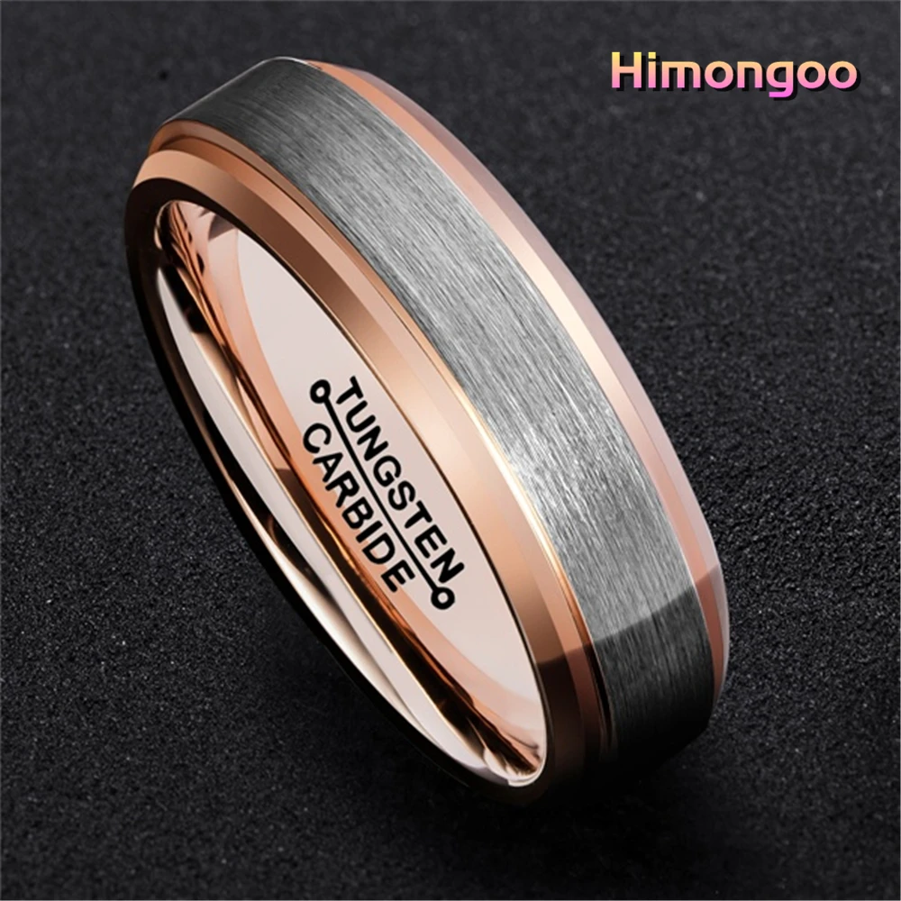 

Мужское кольцо HIMONGOO из карбида вольфрама, 8 мм/6 мм