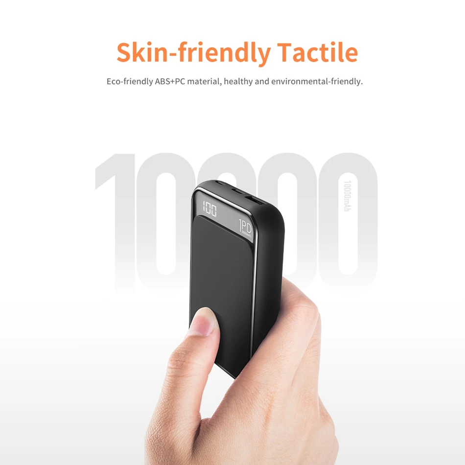 ROCK USB PD 3A Быстрая зарядка 10000 мАч Внешний аккумулятор для iPhone Xs Max usb зарядка внешний аккумулятор для Samasung Xiaomi huawei банк