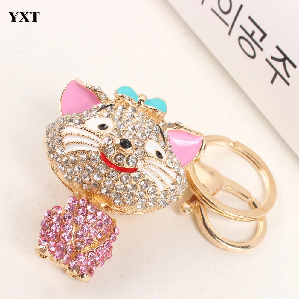 Женский кошелек с кристаллами Smile Stand брелок Кот Lovely New Fashion Cute Стразы | Украшения и