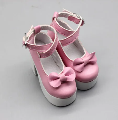 Pink Модные кукольные туфли на высоком каблуке 7,8 см для 1/3 60 см BJD куклы аксессуары для платья лучший подарок для детской игрушки - Цвет: Pink