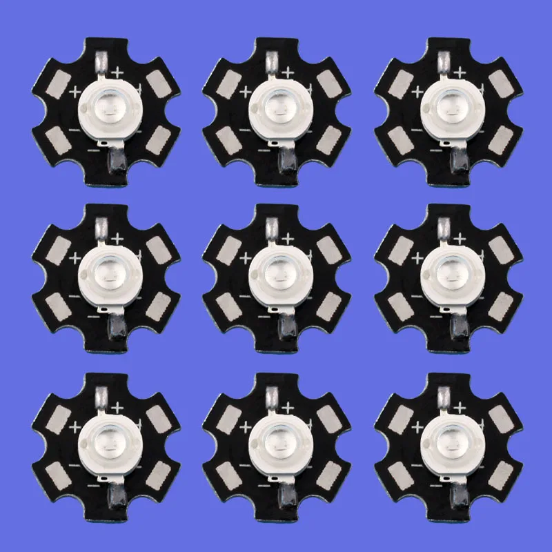 

10 pcs 410nm with Star Base LED Light Lamp 3W UV Ultra Violet High Power
