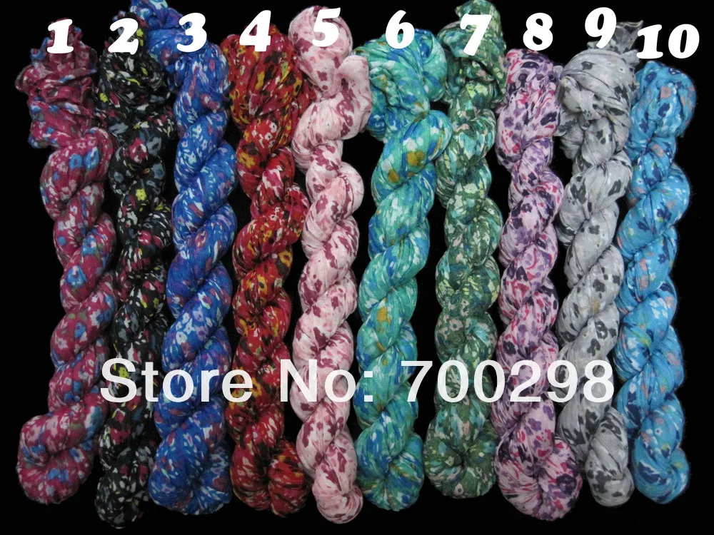 Модный женский шарф с цветочным принтом 160*50 см 10 шт./лот|wrap brace|wrap filmscarf long |