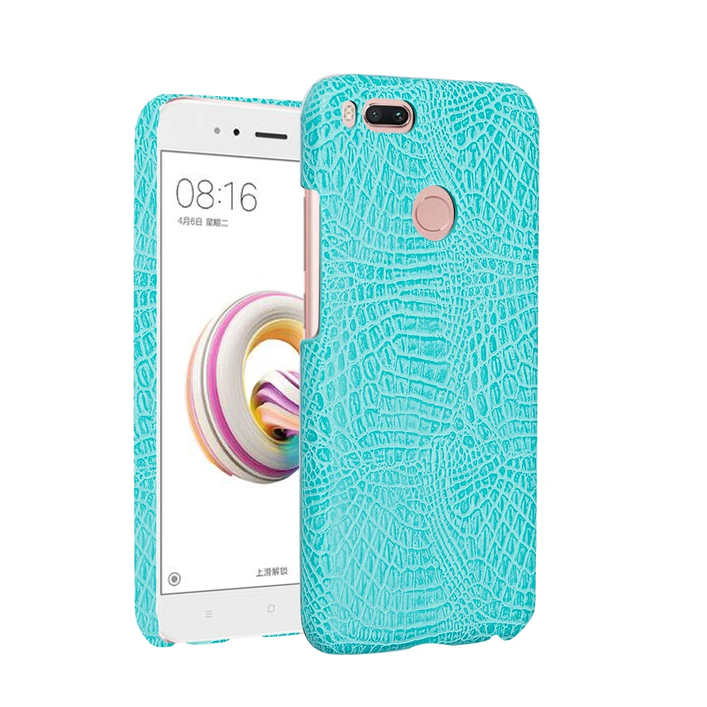 Роскошные Крокодил кожаный чехол для XiaoMi 5X кожи СПП ударопрочный жесткий корпус