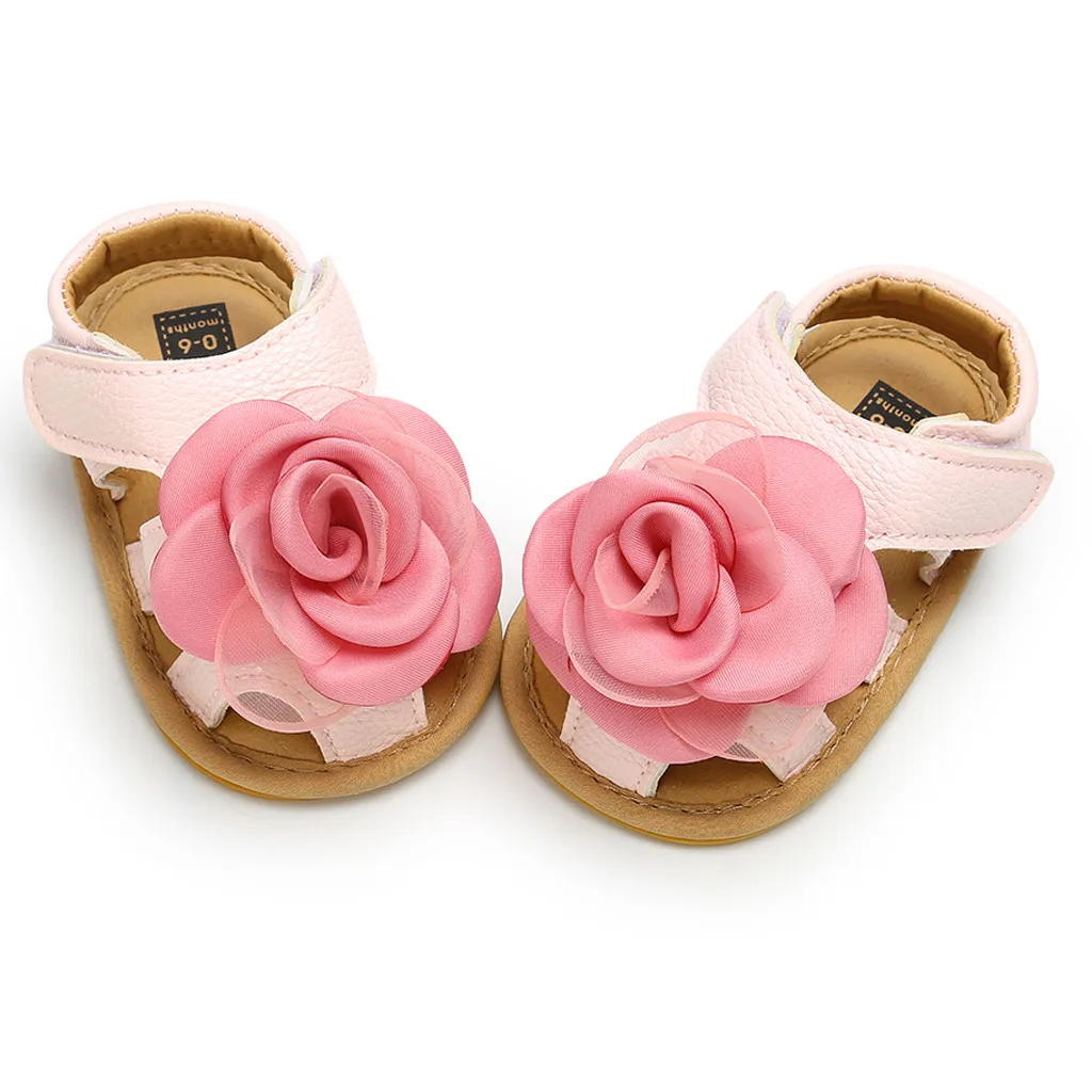 Обувь принцессы с цветочным принтом для маленьких девочек и мальчиков модная