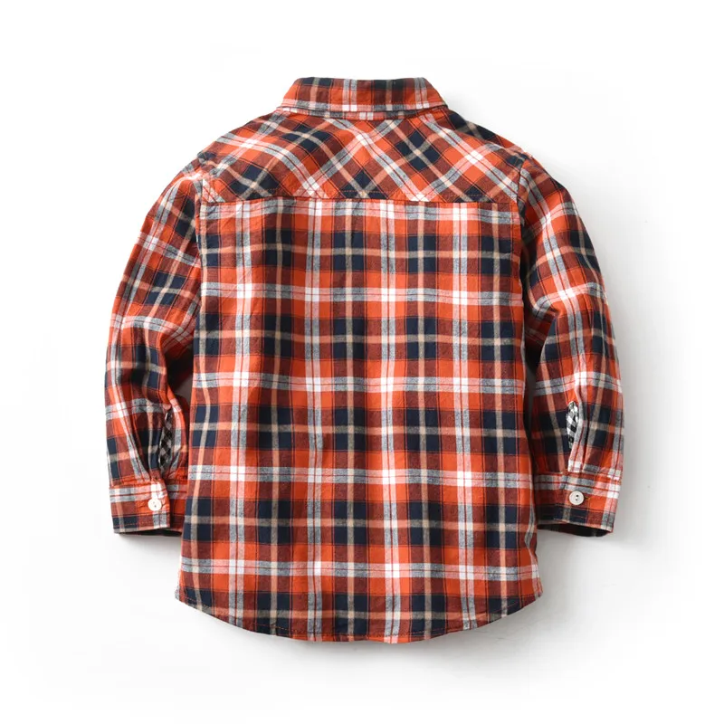 Детские школьные блузки для маленьких мальчиков красные рубашки Camisa в