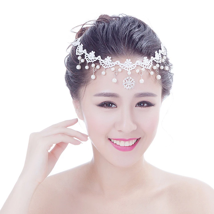 Новинка кружевной свадебный головной убор ручной работы украшения для