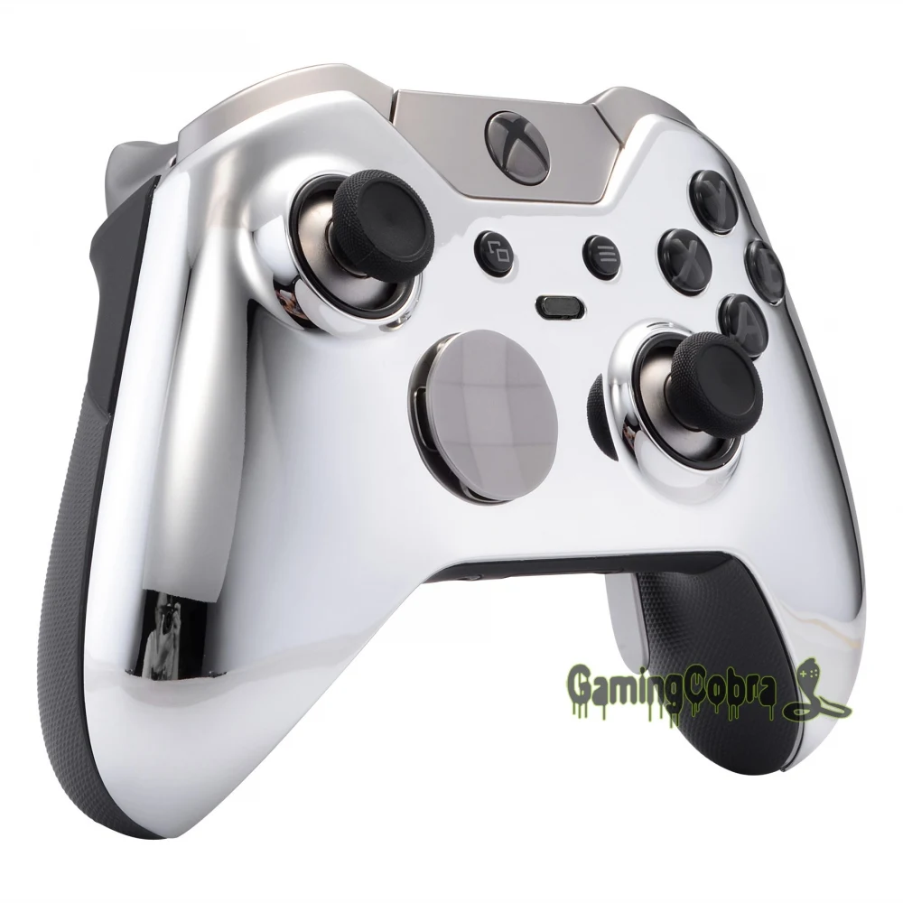 Хром Серебристый Ремонт передней оболочки для Xbox One Elite пульт дистанционного