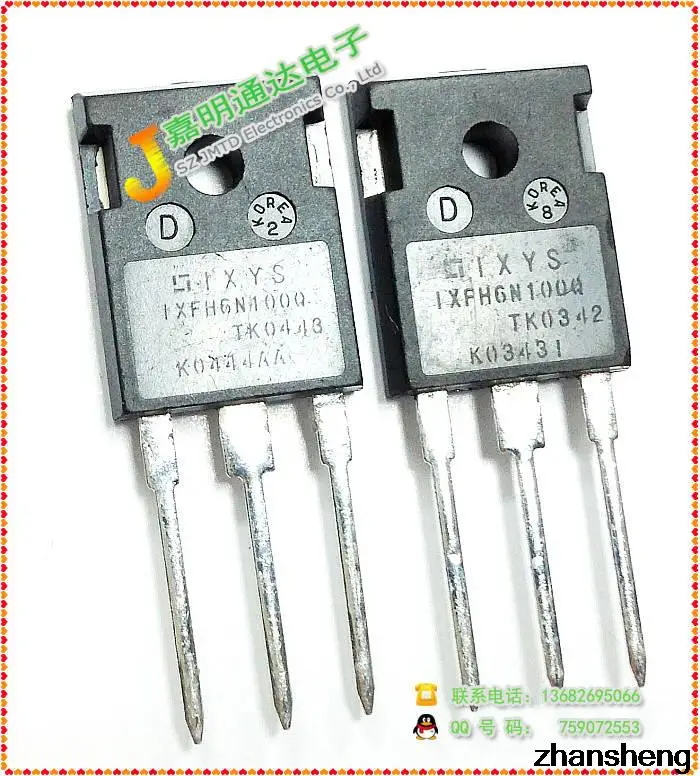 Ady-ic~ 5PCS IXFH6N100Q TO247 |