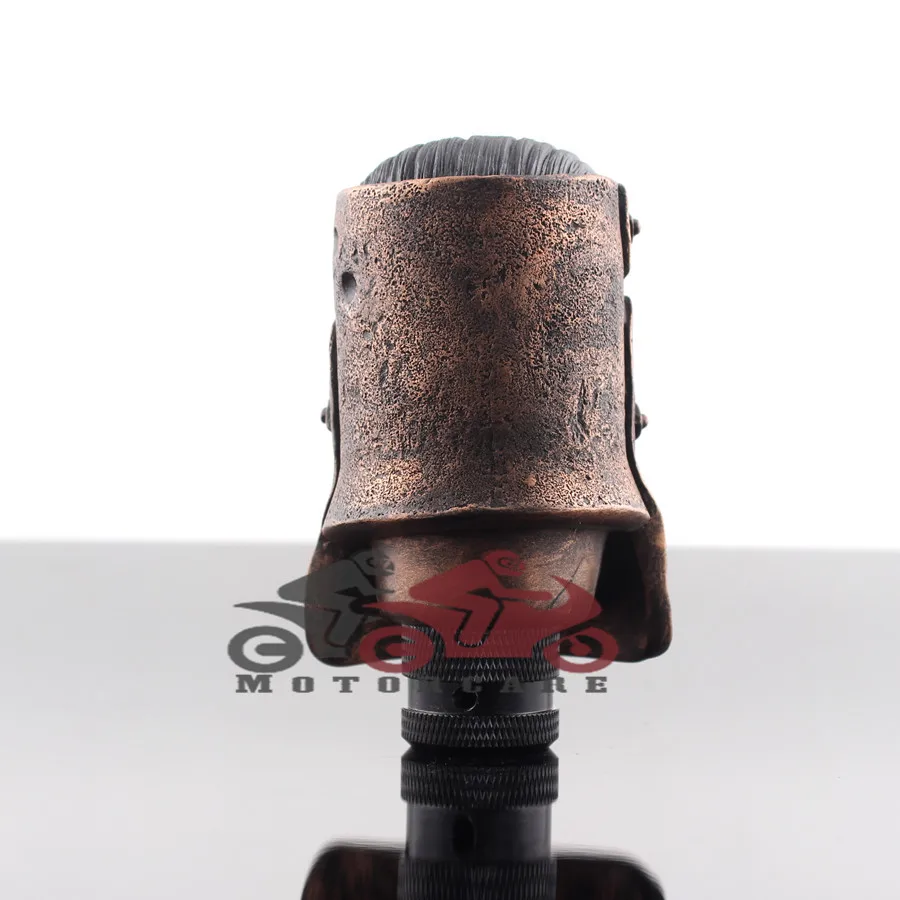 Ретро Медный Ned Kelly шлем голова ручной ручки переключения передач ручка переключения подходит для автомобиля Грузовик Джип и т. Д. На заказ