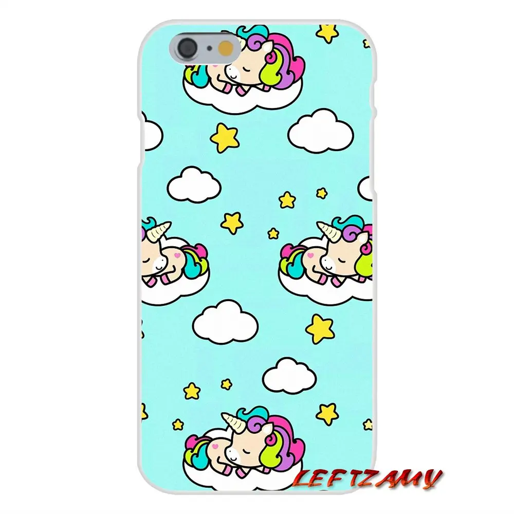 Для iPhone X XR XS MAX 4 4S 5 5S 5C SE 6 6S 7 8 Plus ipod touch Чехлы для мобильных телефонов Kawaii Единорог