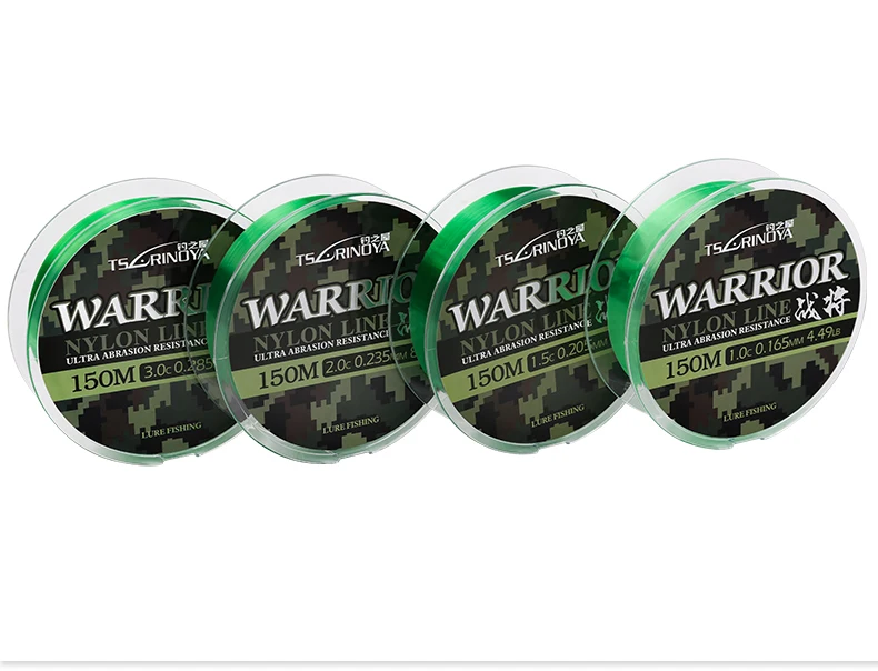 TSURINOYA WARRIOR 150 м нейлоновая линия приманки специальная рыбий линия плавная линия