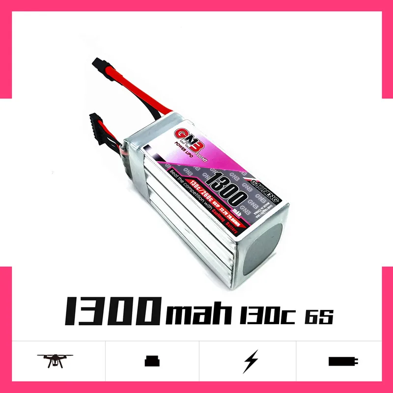 Gaoneng 1300 мАч 6S1P 22 2 в 130C/260C Быстрая зарядка Lipo батарея с разъемом XT60 для FPV гоночного