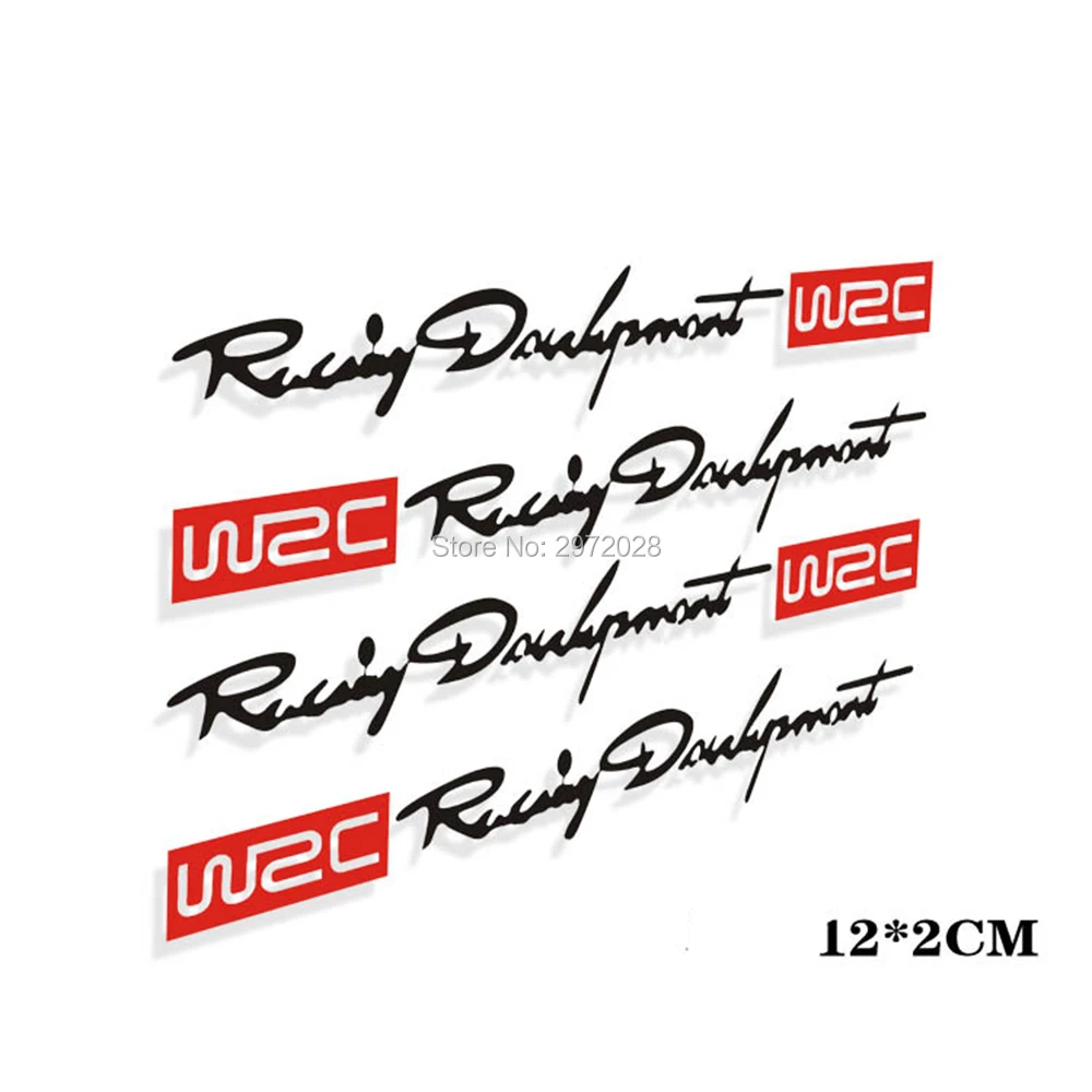 4 х новейший гоночный WRC Творческий двери автомобиля наклейки на ручку двойной