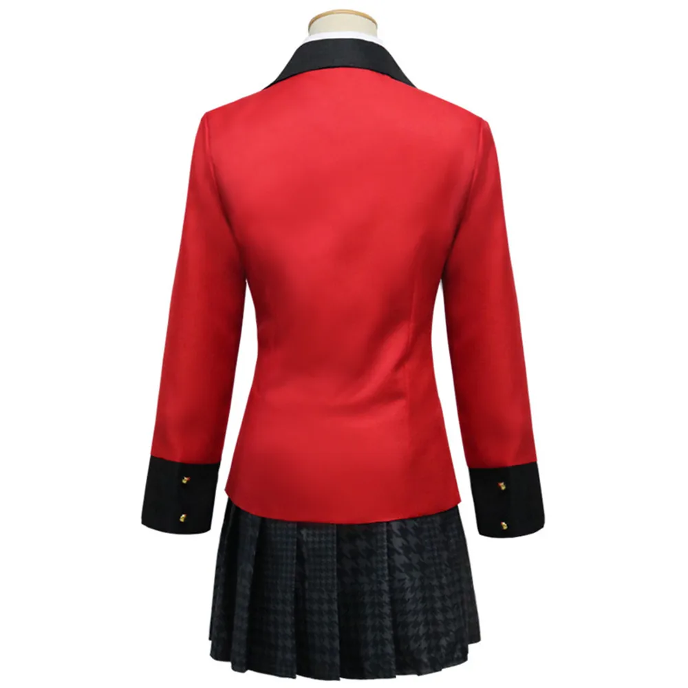Yumeko Jabami Косплей Kakegurui Красный школьная форма костюм аниме джабами юмеко для
