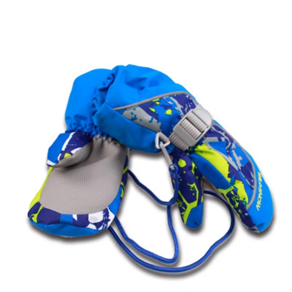 Children Skiing Gloves Waterproof Non-slip Snow Skating Thick Warm Mittens for Winter Sports New 2018 | Спорт и развлечения