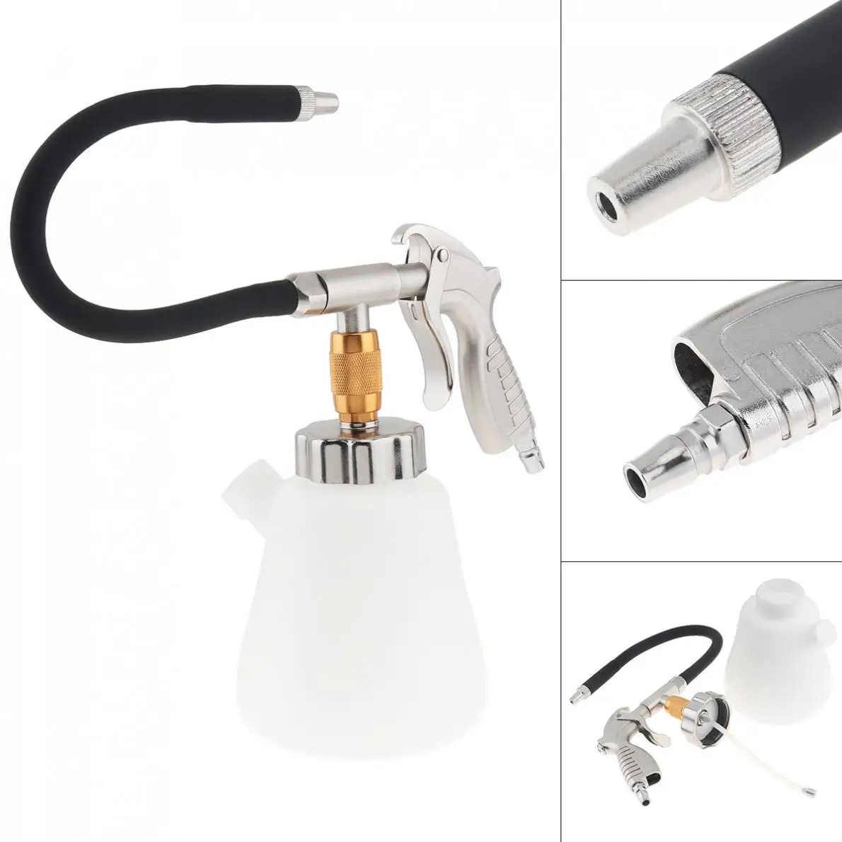 

Durable TL-AB 1 Litre Universal-type Hand-held Pneumatic Washing Cleaning Gun with ABS Foam Pot and Flexible Hose Head