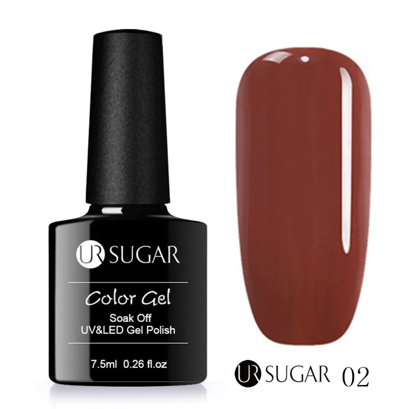 Color 2 Ur Sugar Серый Блеск Гель-лак 7 мл полуперманентный УФ Гибридный праймер нужна лампа для ногтей искусство гель-лаки для ногтей - Цвет: Color 2