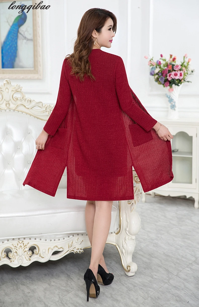 2017 весенний и осенний женский новый длинный корейский Тонкий однотонный