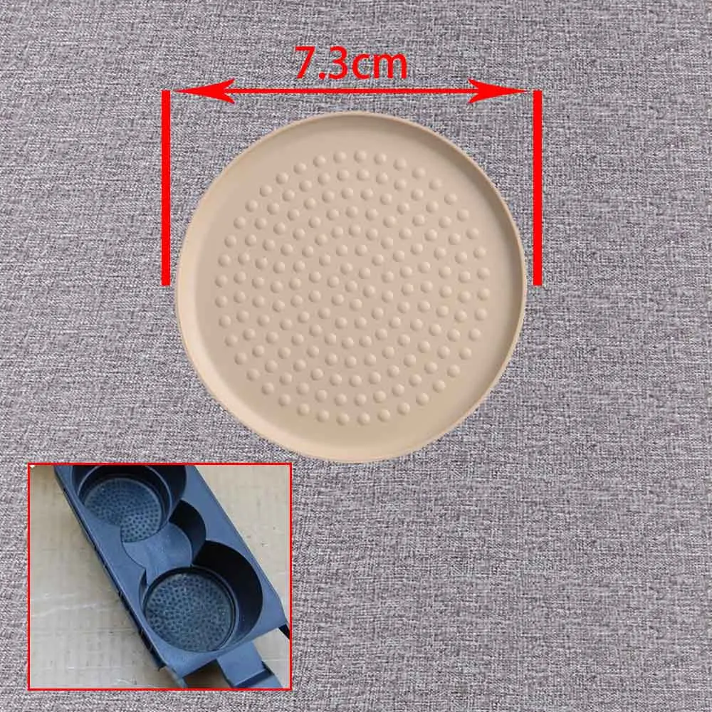 1 pcs 73mm beige Черный бежевый подстаканник резиновый коврик 1K0863301B 1K0863301 1K0863301A для VW Jetta Golf MK5 MK6 2004-2009 EOS - Название цвета: 1 pcs 73mm beige