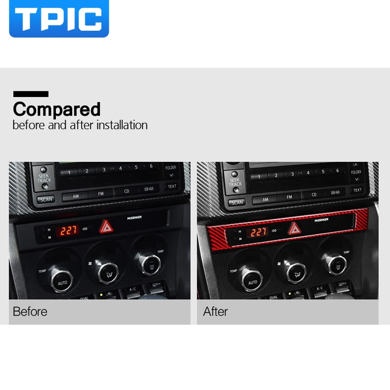 TPIC для Subaru BRZ Toyota 86 2013-2020 карбоновый Автомобильный Центральный контроллер рамка