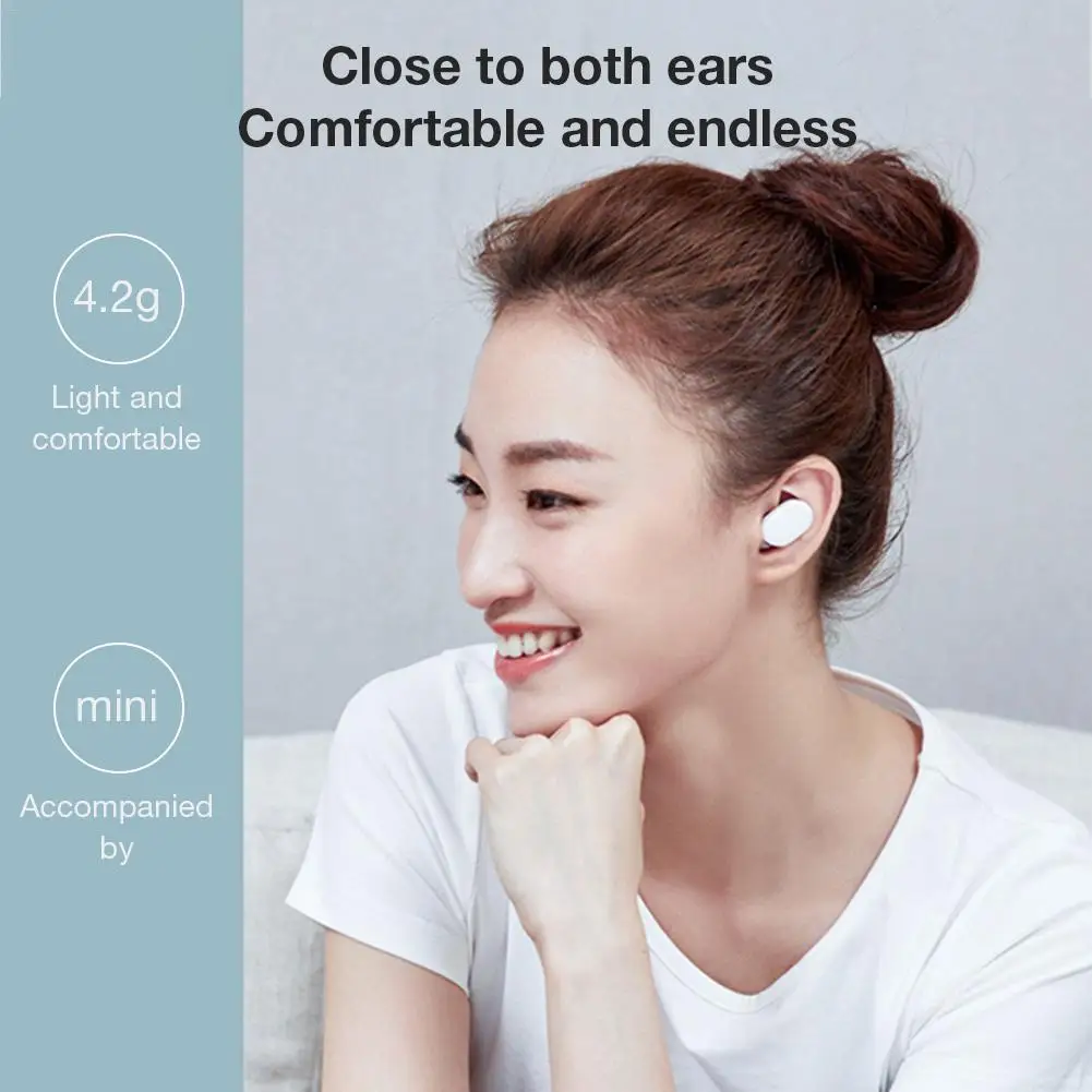 Универсальные bluetooth-наушники для Xiaomi Airdots Youth Version, Спортивная портативная гарнитура для AirDots Youth, белая гарнитура