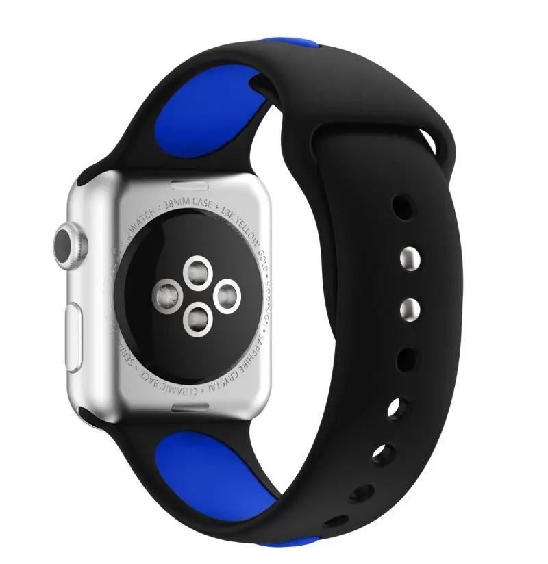 Спортивный силиконовый ремешок для Apple Watch Series 4/3/2/1 часов iWatch 42 мм 44 40 38