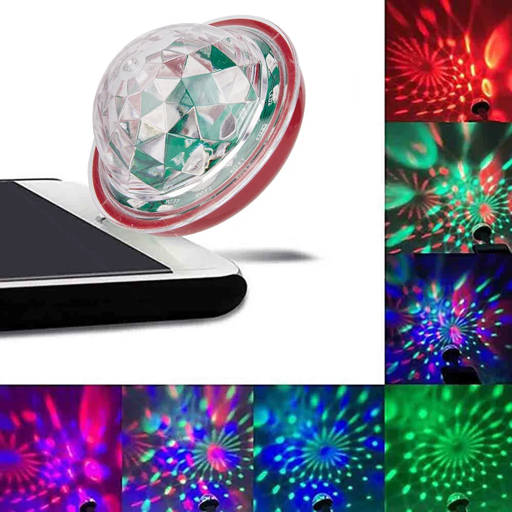 USB светильник-гаджет USB мини светодиодный RGB диско-сценический светильник вечерние Клубные DJ KTV Рождественский волшебный телефон шар лампа гаджеты Inteligentes светильник ing