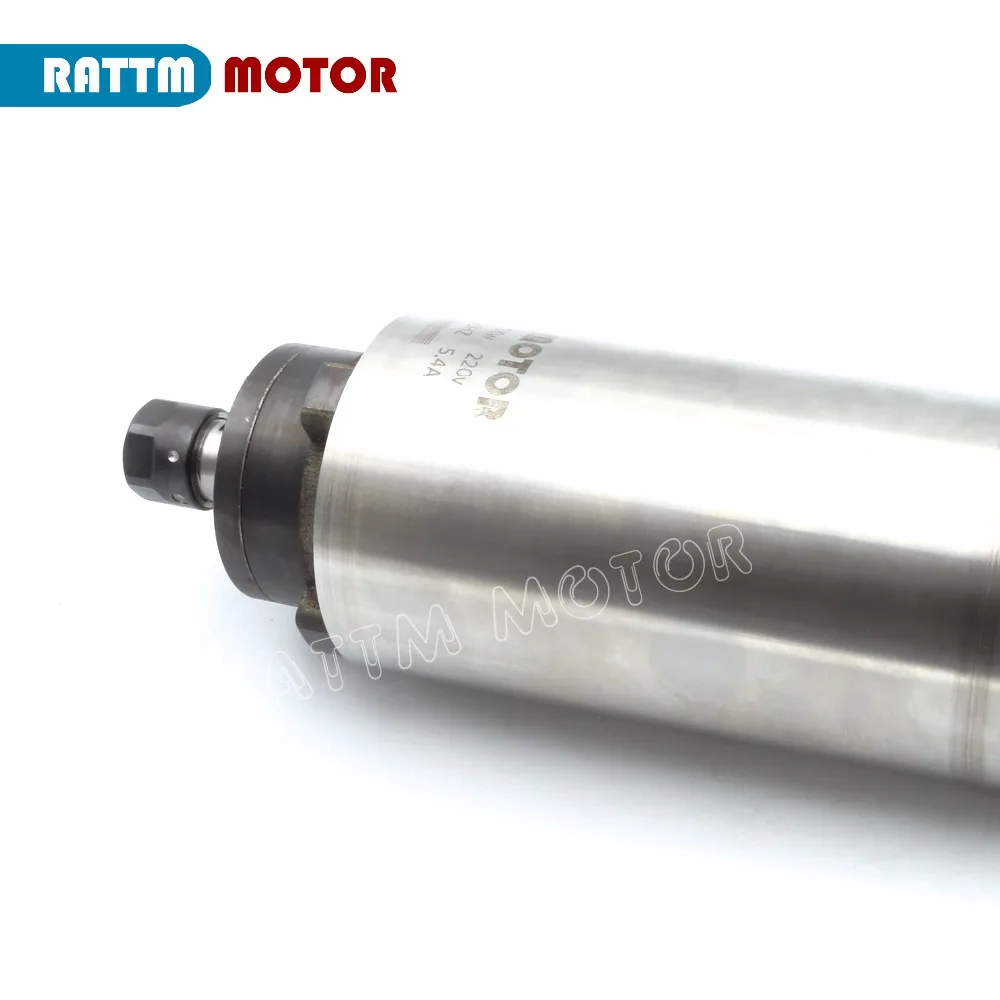 1.5KW шпиндель с воздушным охлаждением двигатель ER16 220 V 80 мм 24000 об/мин 0.6Nm 5.4A 400 Гц Гравировальный фрезерный станок