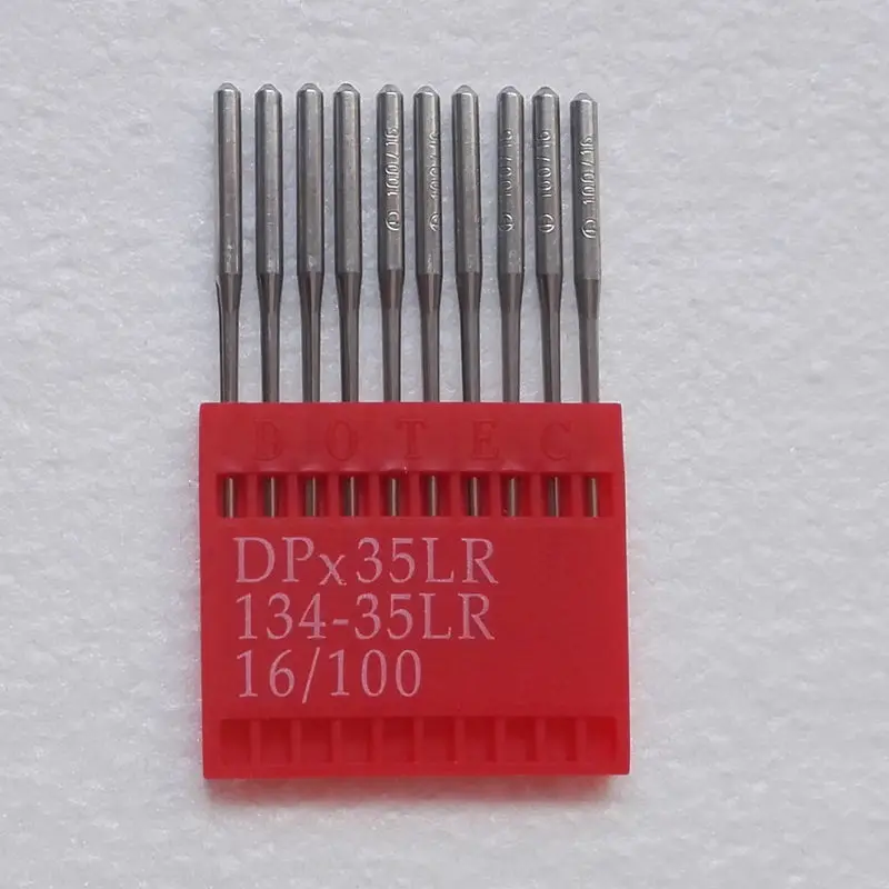 size 100 DPX35LR 2134-35LR 134-35LR Dotec 10 шт. кожаные швейные иглы для почтовой промышленной швейной машины singer, juki consew seiko - Цвет: size 100