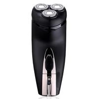 electric rechargeable shaver mens rotate three beard shaver electric easy shave quick shave comes with knife angle post sale