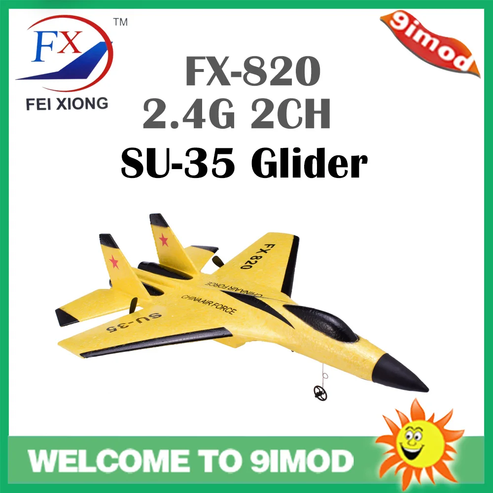 FX 820 2 4G 2CH SU 35 Glider размах крыльев EPP RC самолет с неподвижным крылом UAV