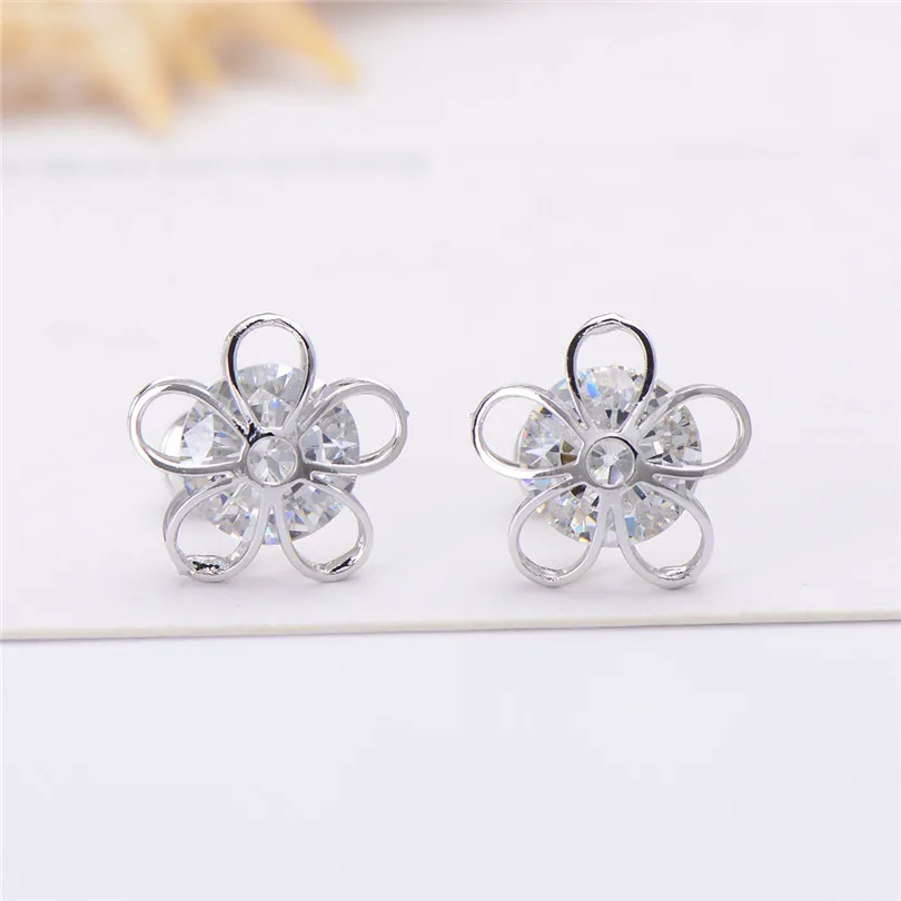 3 пар/лот Оптовая Продажа Маленький милый цветок Серьги-гвоздики Для женщин