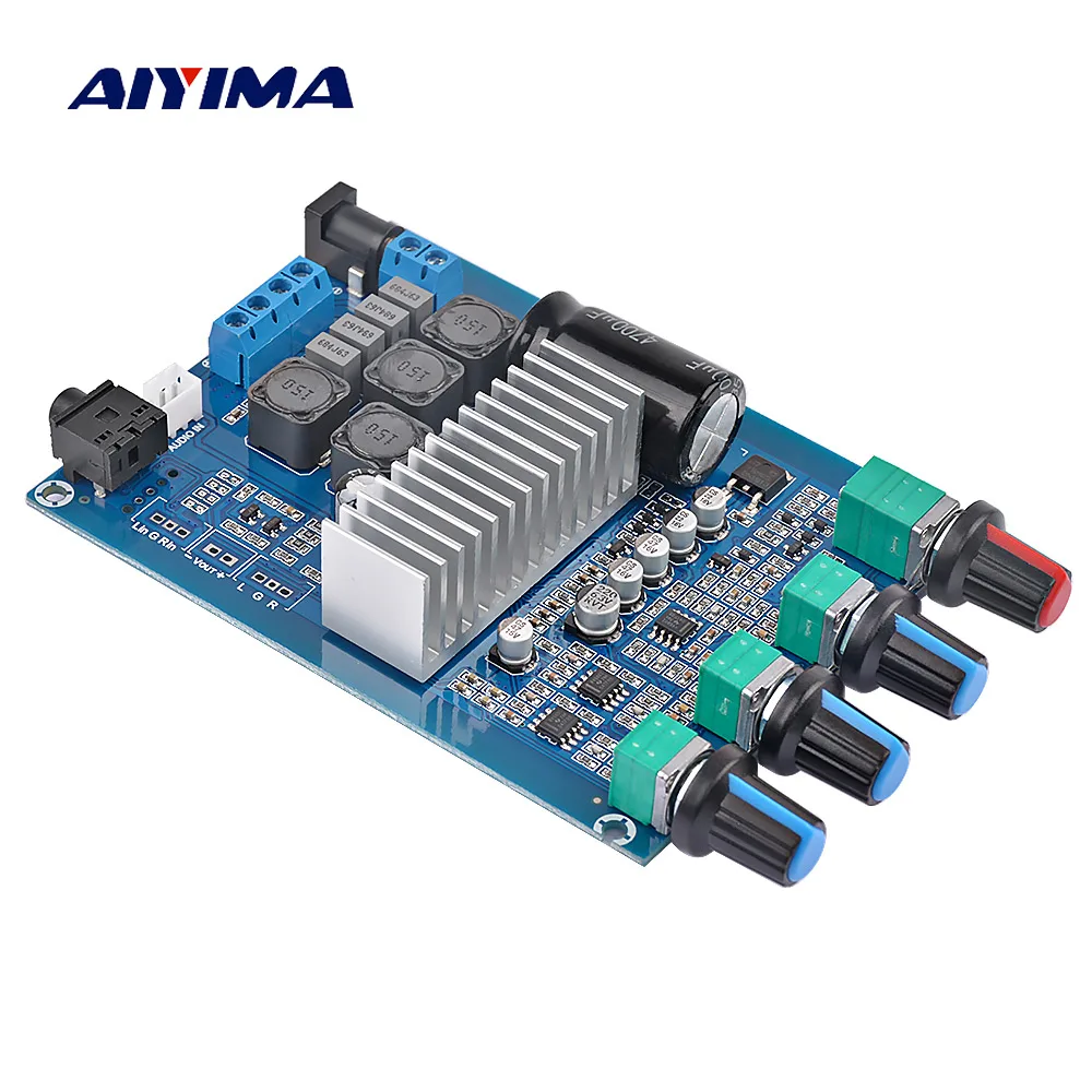 Усилитель AIYIMA TPA3116 аудиоплата 50 Вт x2 стерео усилитель мощности Hi Fi с регулировкой
