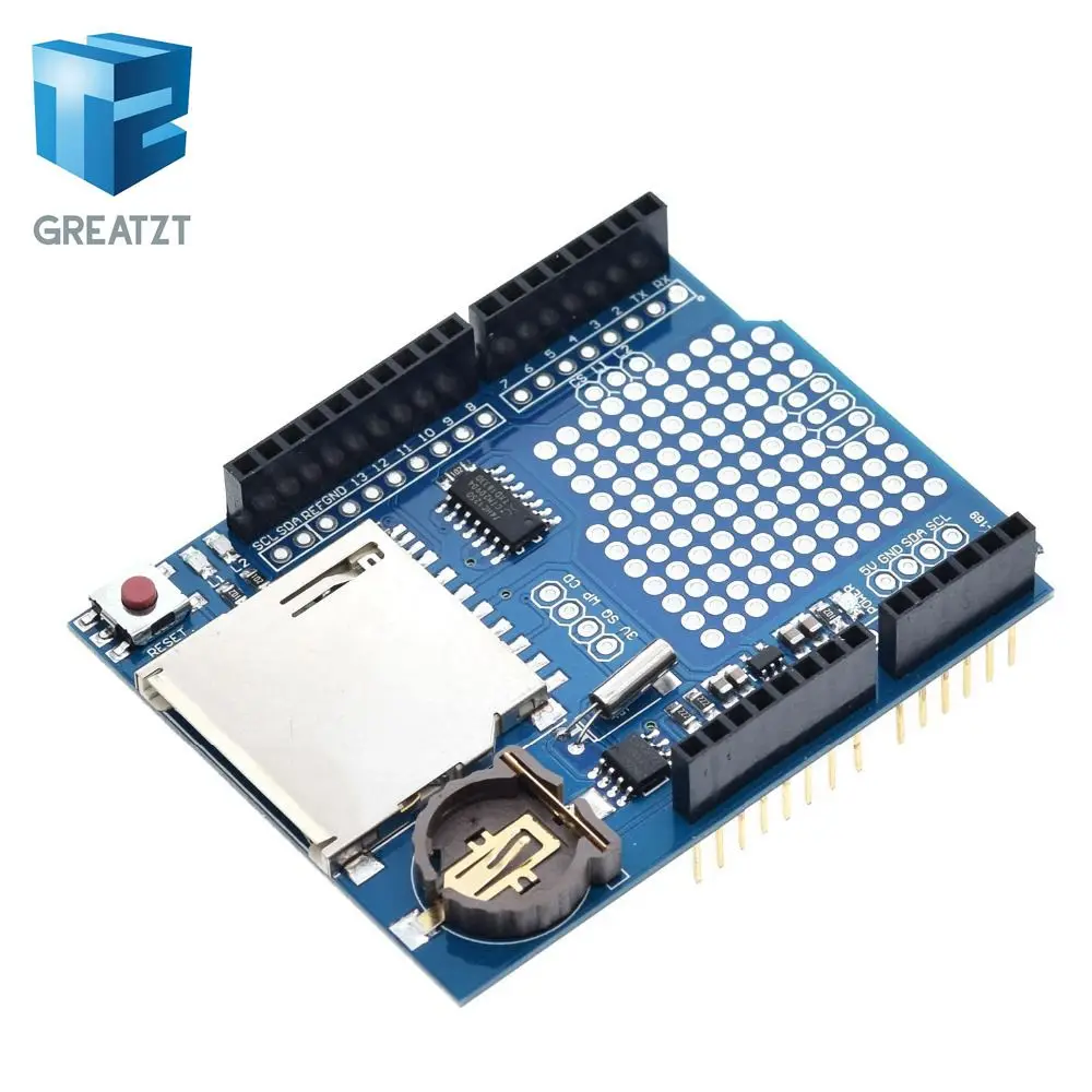 Модуль регистрации данных GREATZT V1.0 для SD карты Arduino UNO|shield for arduino|shield arduino unoshield uno |