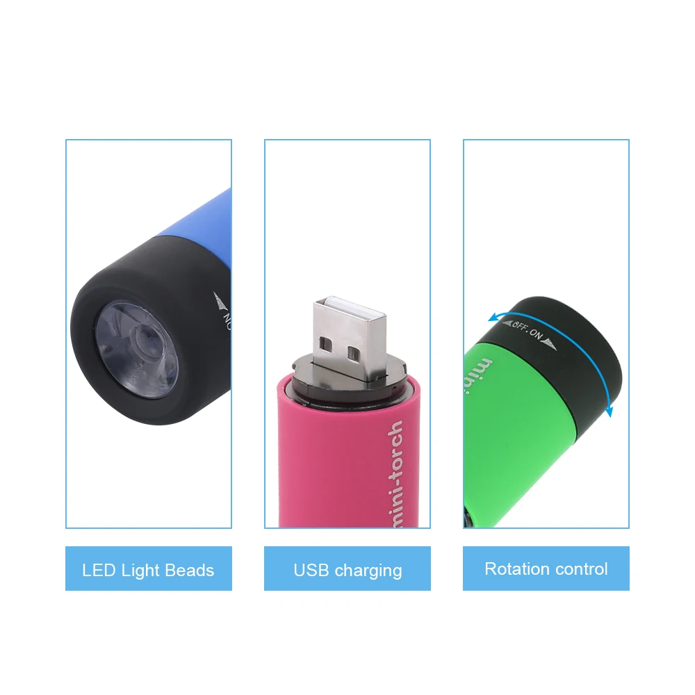 Высокое качество 2019 USB Перезаряжаемый светодиодный фонарик мини уличный свет