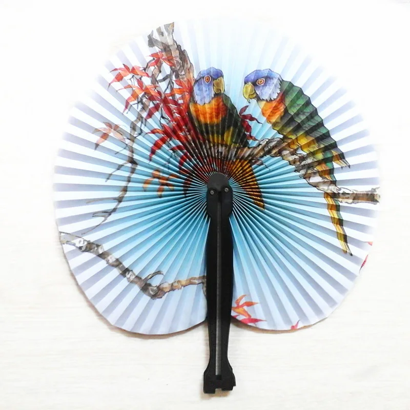 2 шт. складной Ручной Веер в китайском стиле с цветочным принтом вечерние