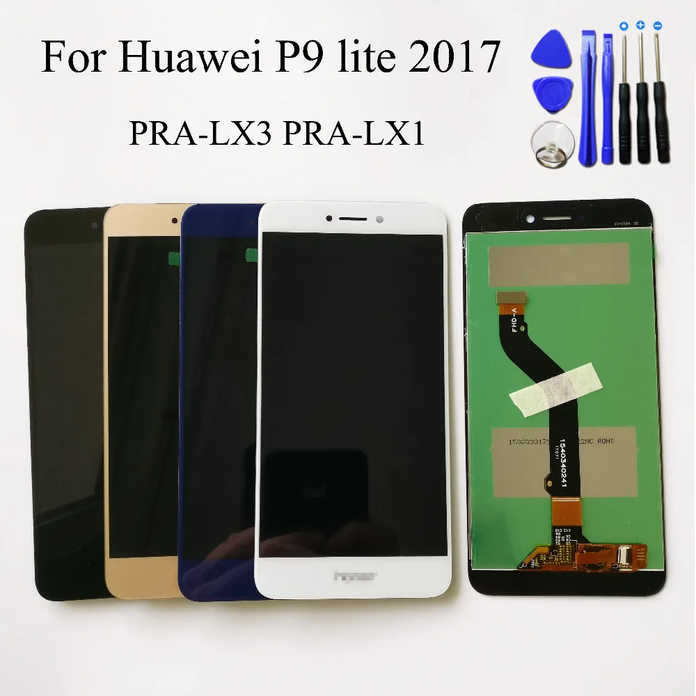 100% тесты высокое качество 5 2 дюймов для Huawei P9 lite 2017 PRA LX3 LX1 ЖК дисплей + сенсорный