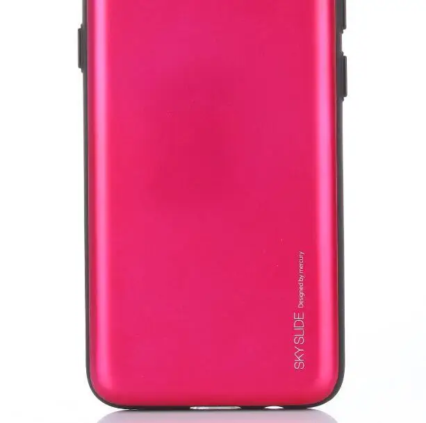 Чехол-бампер Mercury GOOSPERY Sky Slide со слотом для карт для samsung Galaxy Note 8, 9, 10 plus, S8, S9, S10 PLUS - Цвет: hot pink