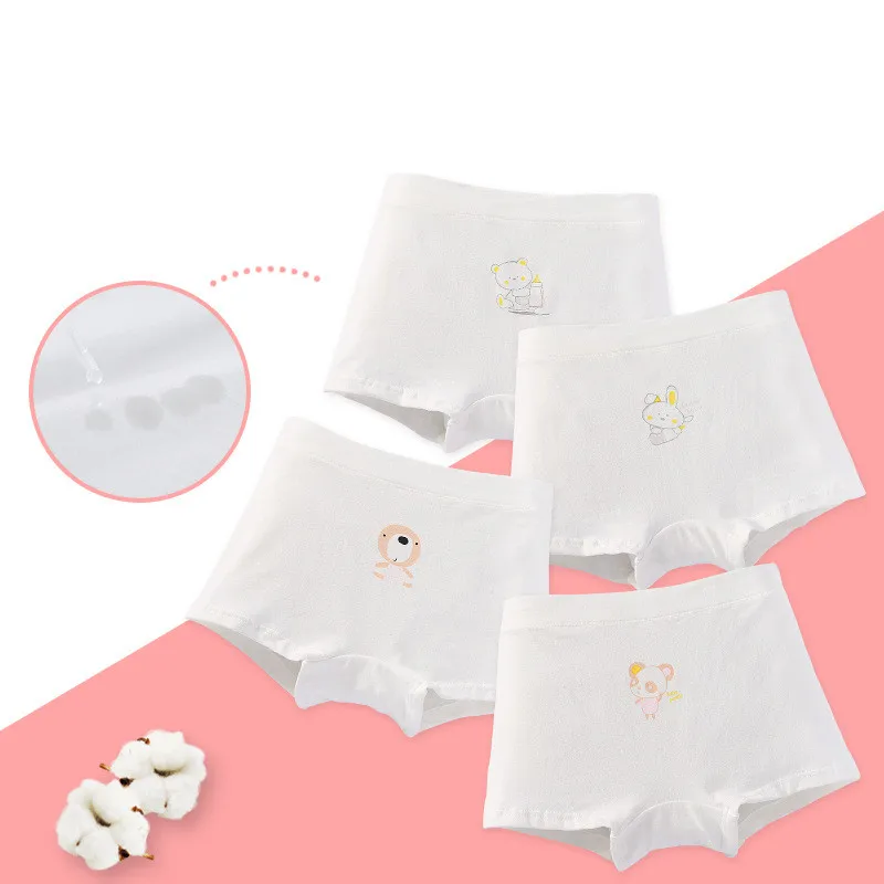 4 шт./лот одежда для девочек нижнее белье шорты хлопковые трусы детей боксеры