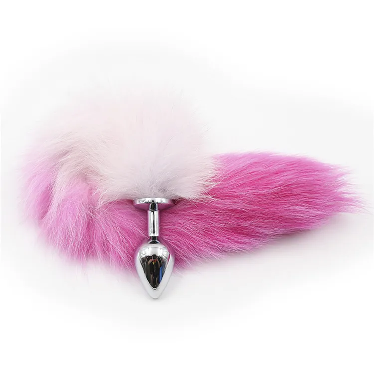 S/M/L Size Fox Tail Stainless Steel Butt Plug Anus Insert Stopper Fetish Animal Roleplay Adult Game Sex Porducts For Women Men |