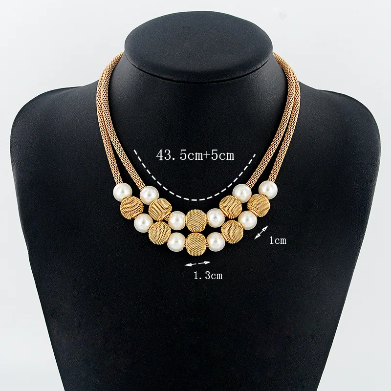 2016 Для женщин большой коренастый Цепочки и ожерелья сплав цепочки мяч кулон