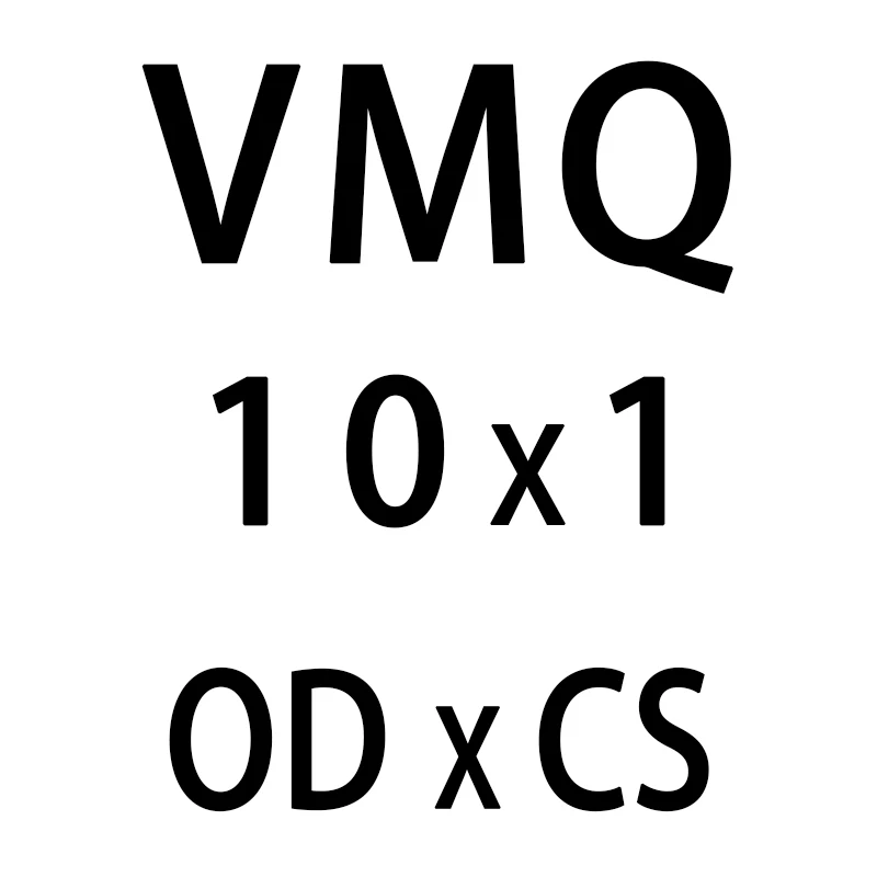 OD10mm 10 шт./лот белые силиконовые уплотнительное кольцо из силикона/VMQ 1 мм Толщина OD4/5/6/7/8/9/10/11/12/13 мм уплотнительное кольцо втулки конусовидных резиновых прокладок кольца шайба - Цвет: OD10mm