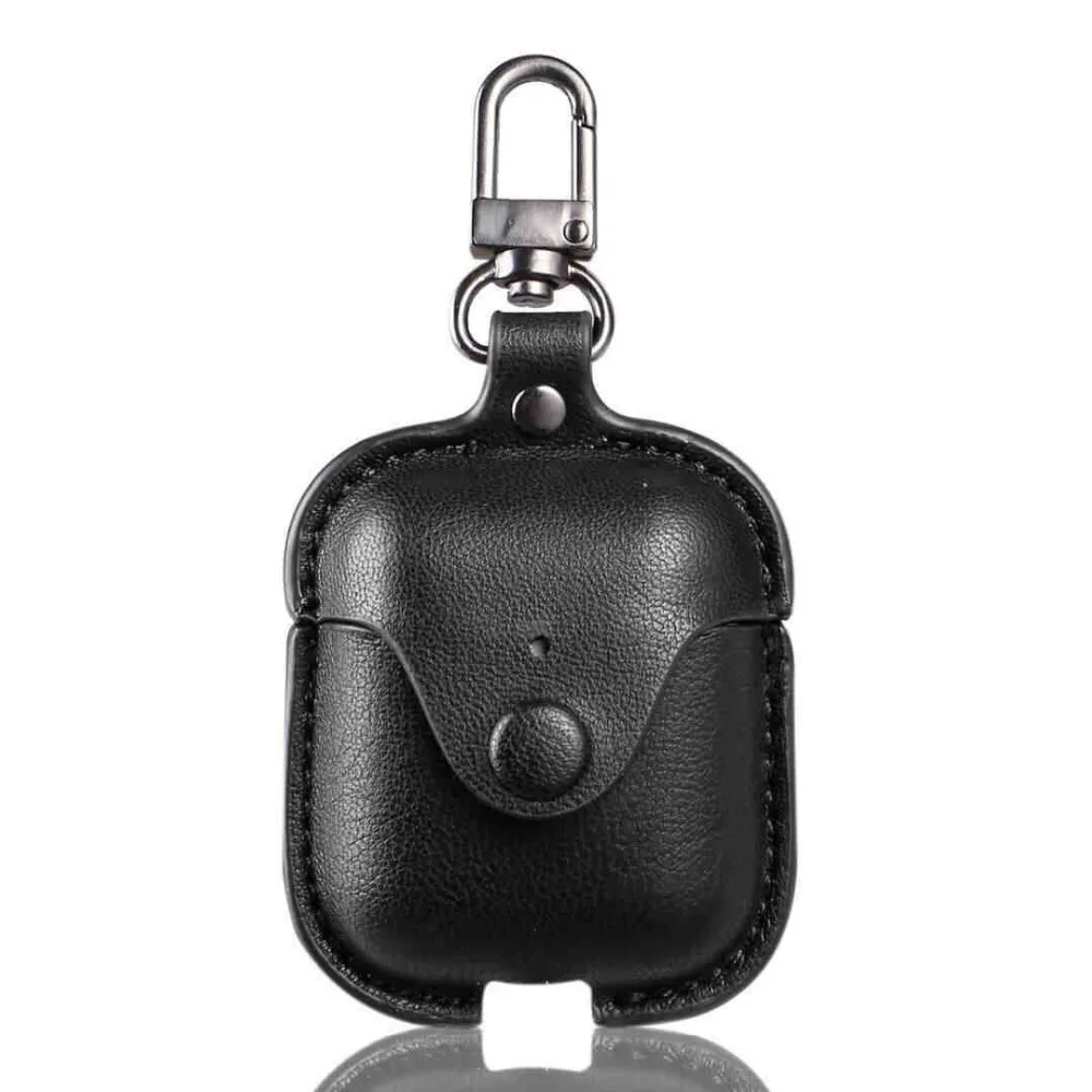 Защитный чехол для Airpods беспроводная bluetooth-гарнитура сумка зарядки кожаный