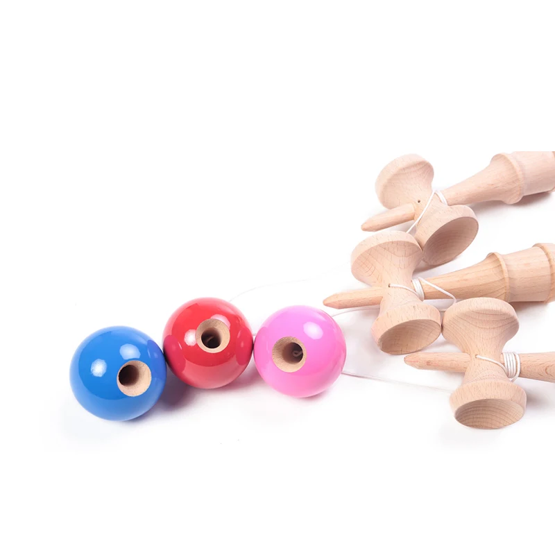 Деревянная игрушка Kendama для детей и взрослых, 18 см, искусственная краска, трещины, профессиональный Kendama, умелый мяч для жонглирования, традиционная игра, игрушка для спорта на открытом воздухе