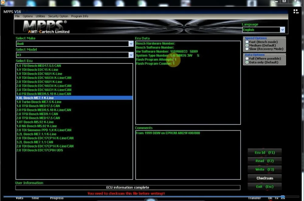 MPPS V16 V13.02 Профессиональный ECU чип тюнинг MPPS V16.1.02 кабель для EDC15 EDC16 EDC17 Inkl контрольная сумма может мигалка Remapper