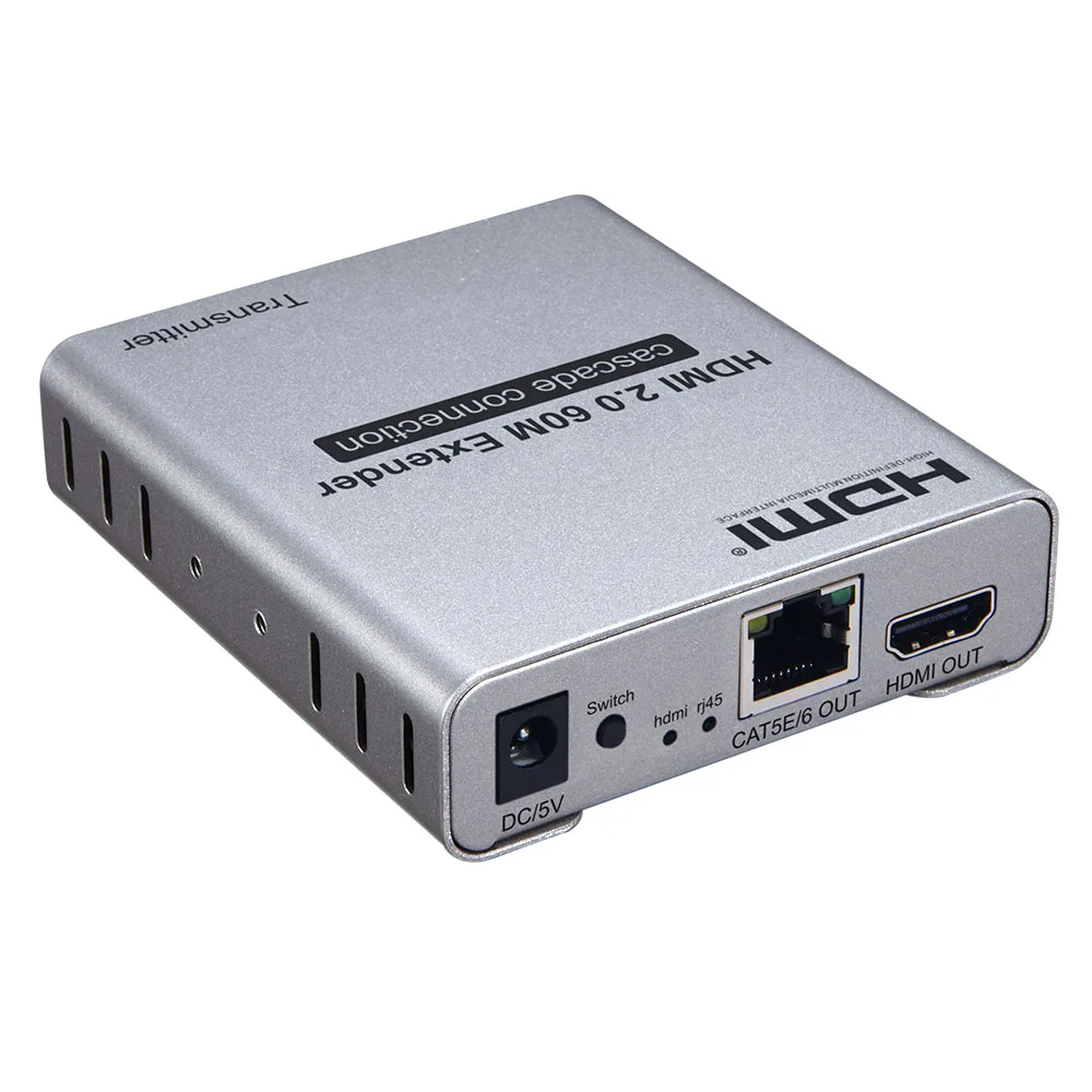 HDMI 2 0 удлинитель с кабелем по категории 5e/6 4kX 2K/60HZ HDCP loop IR усилитель для PS4 pro apple TV UHD