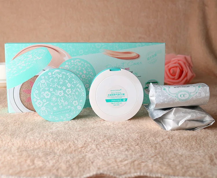 Бренд MAYCHEER air cushion CC крем стойкая увлажняющая питательная отбеливающая Вода 1+ 2 шт заменяет идеальную кожу