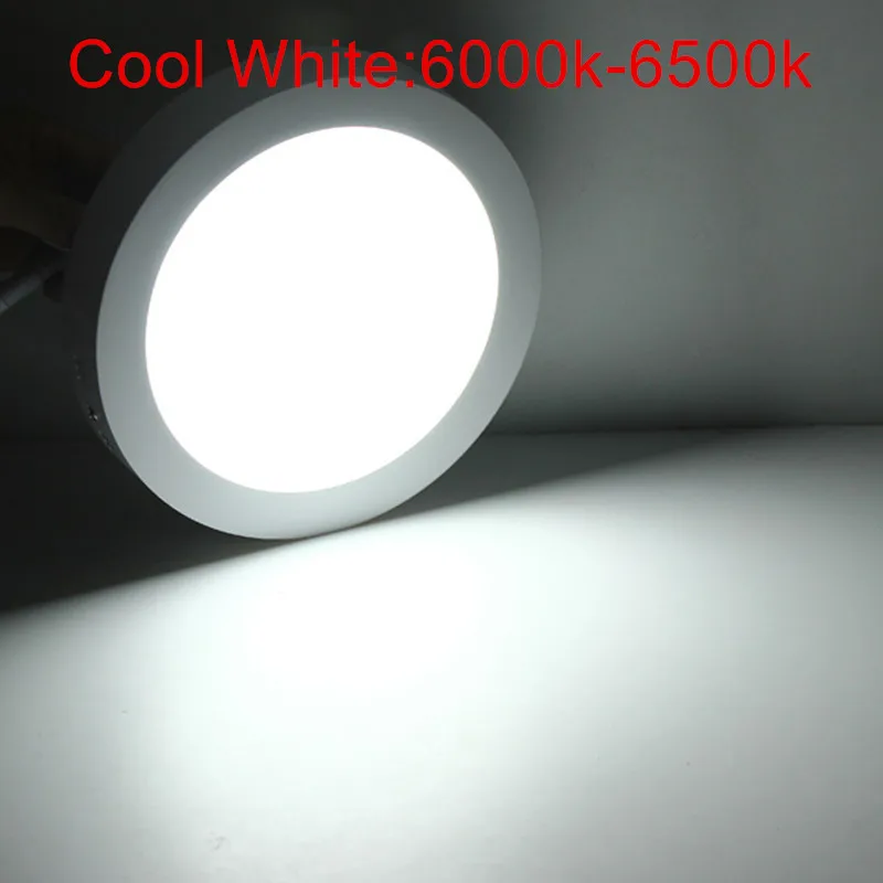 

9W Surface Mounted LED Ceiling Light Round LED Down Light Panel Light with driver 85-265V Warm White/White/Cold White
